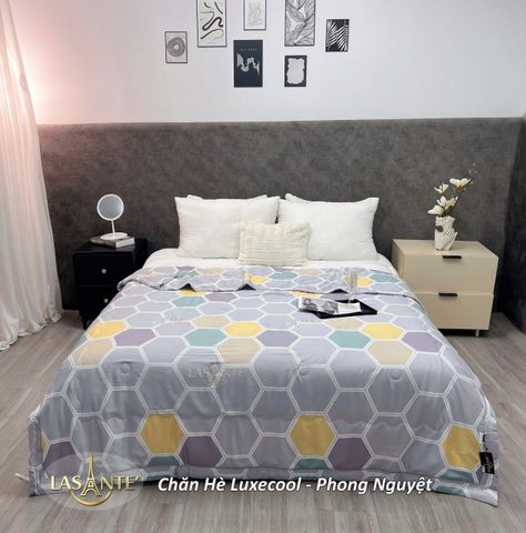 Chăn Hè Thu Lạnh Luxe Cool Lasante - Chăn Mát Mẻ Cao Cấp, Họa Tiết Đẹp, Giúp Ngủ Ngon, Thoáng Khí Cho Mùa Hè